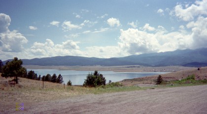 Looking back across the water at Eagle's Nest NM
