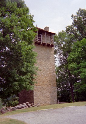 Square stone tower