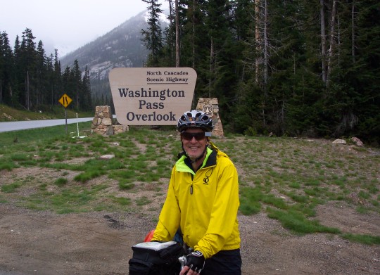 John at the Washington Pass Overlook turnoff