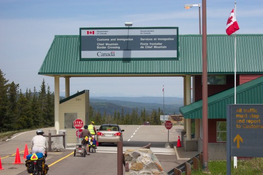 Canadian customs with bicycles