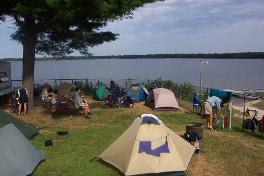 Camp site at Indian Lake