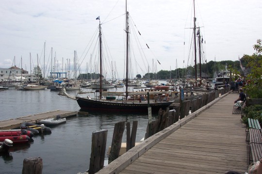 Docks at Camden harbor