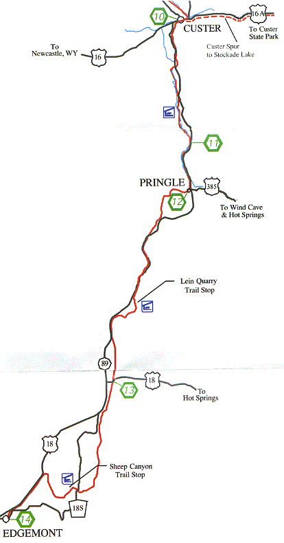 Mickelson Trail from Custer to Edgemont