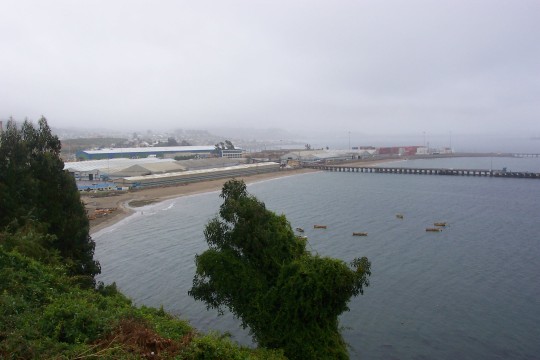 Vista overlooking the beach in Tomé