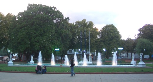 Fountain in Angol plaza