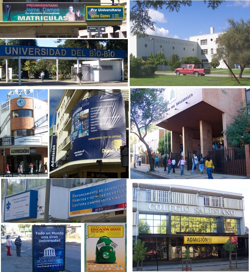 Collage of university photos