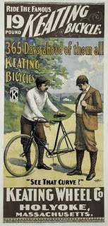 Advertising poster for Keating bicycles