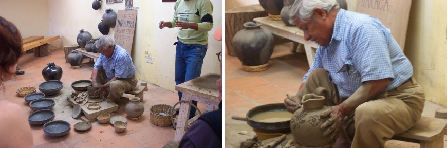 Pottery-making demonstration