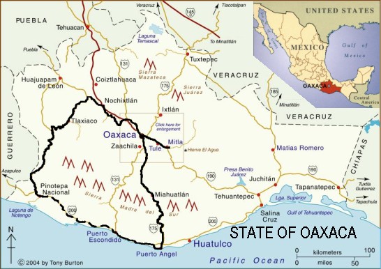 Oaxaca Map