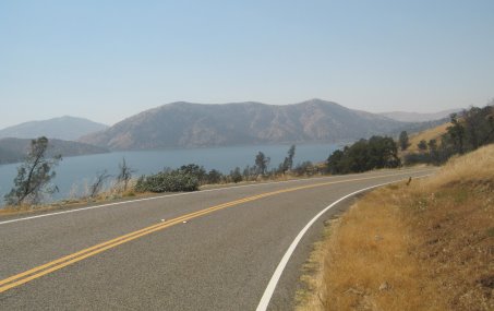 Lake seen from the road