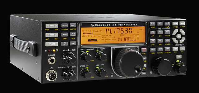 Photo of the K3 transceiver