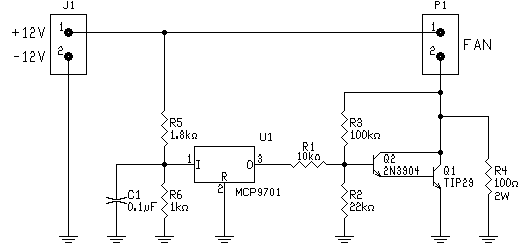 Schematic of fan controller