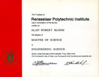 Masters diploma